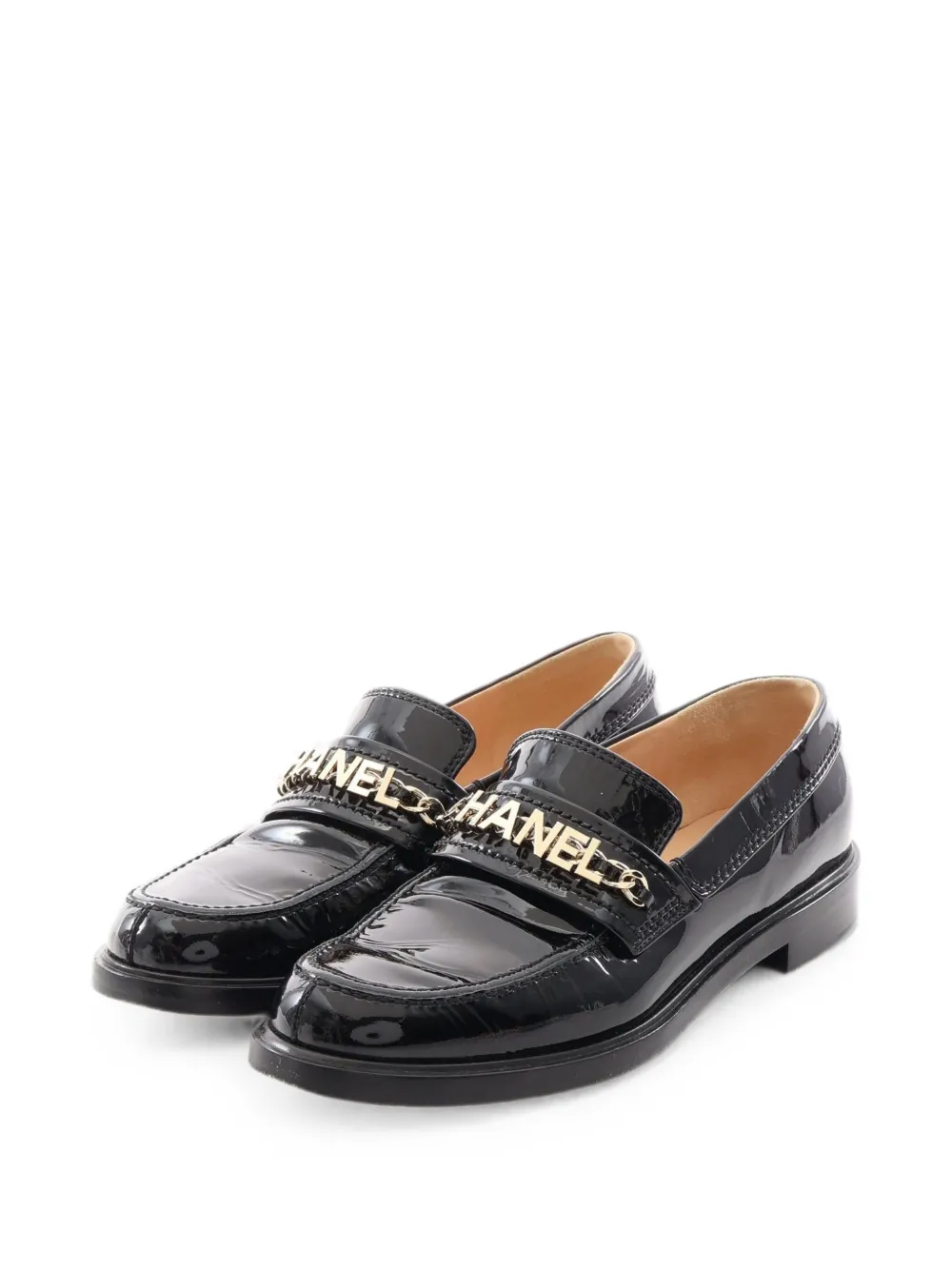 CHANEL Pre-Owned 1986-1988 CC logo loafers - Nero