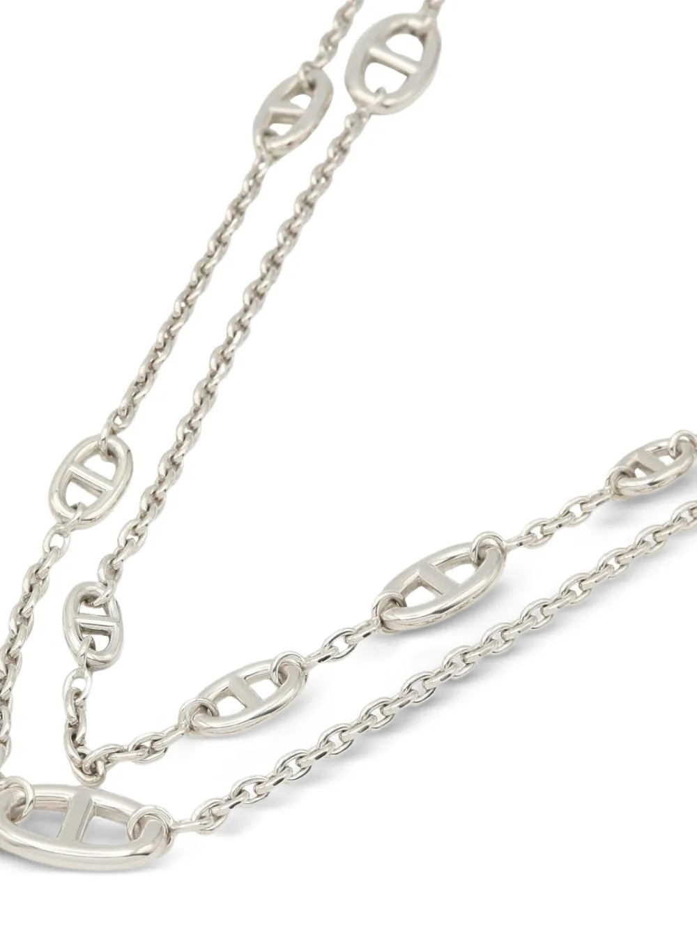 Hermès Pre-Owned 2010s Farandole Anchor Chain necklace - Silber