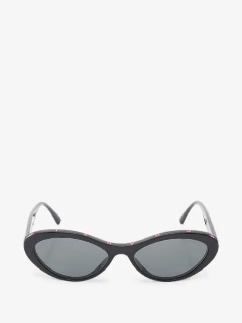 CHANEL Pre-Owned 1986-1988 Coco Mark oval sunglasses