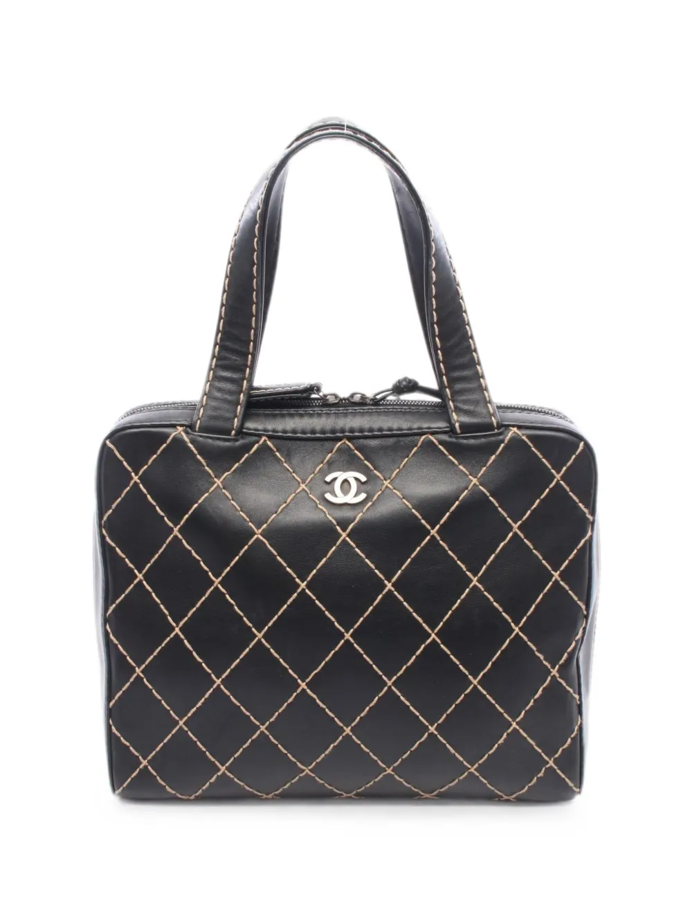 CHANEL Pre-Owned 2000-2002 Wild Stitch CC tote bag - Nero