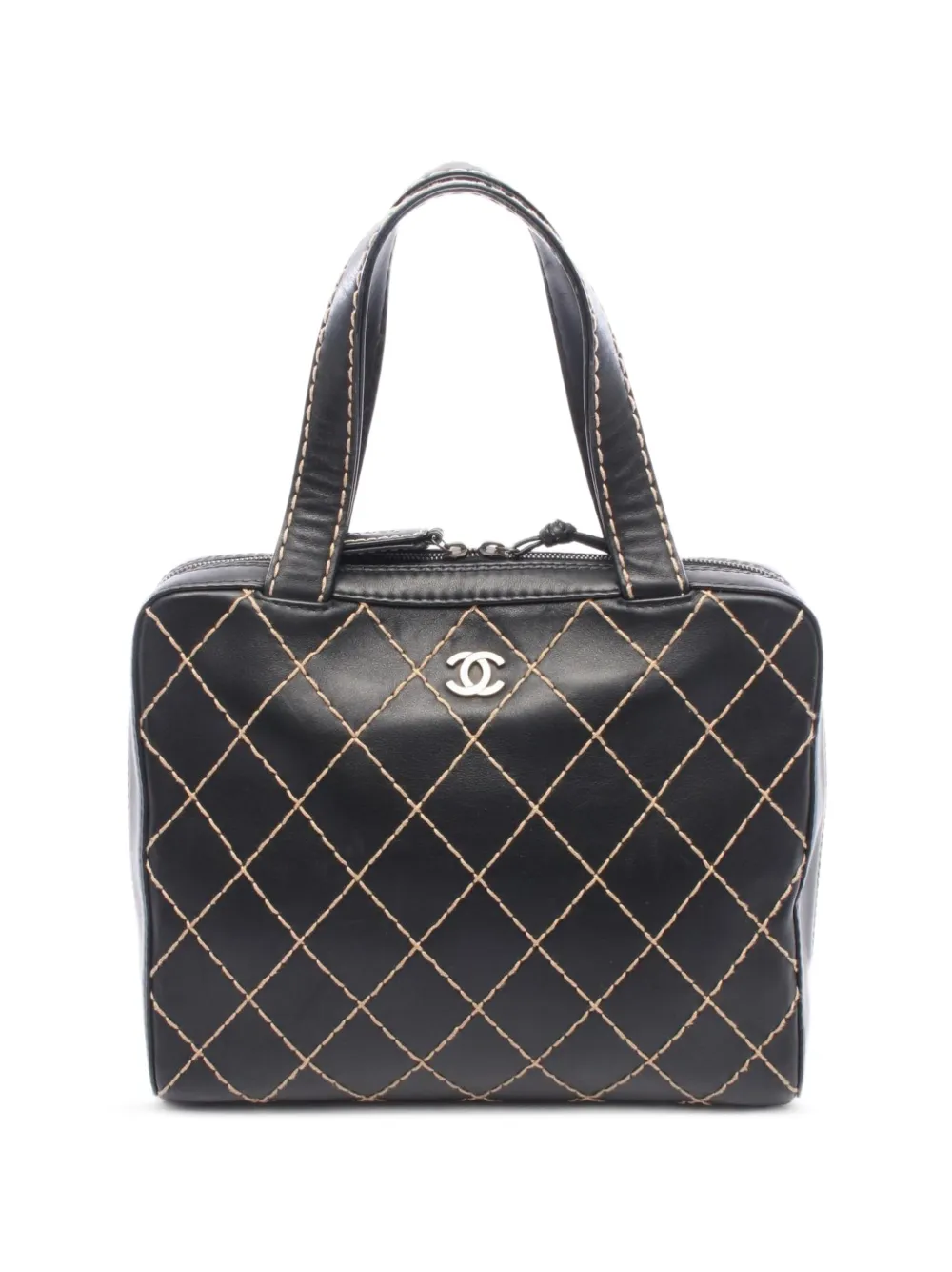 CHANEL Pre-Owned 2000-2002 Wild Stitch CC tote bag - Schwarz