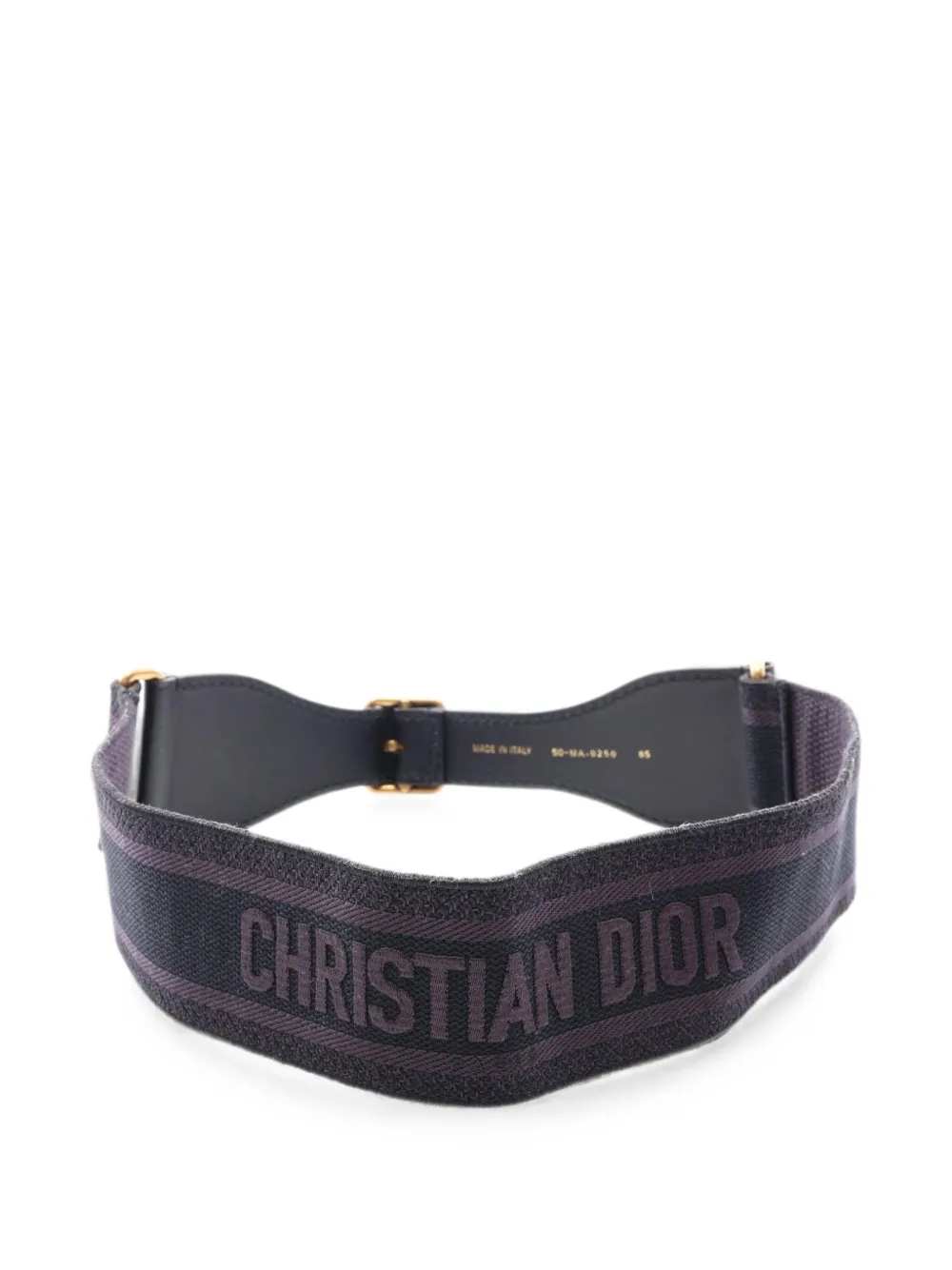 Christian Dior Pre-Owned 2010s embroidered canvas belt - Schwarz