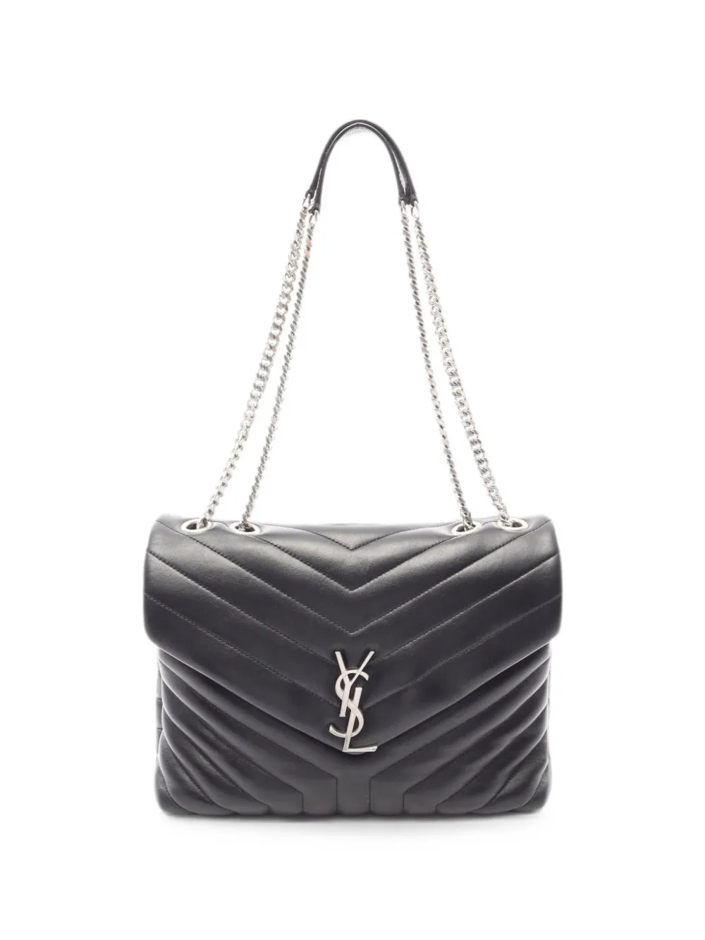 Saint Laurent Pre-Owned 2010s Lulu Medium chain shoulder bag - Nero