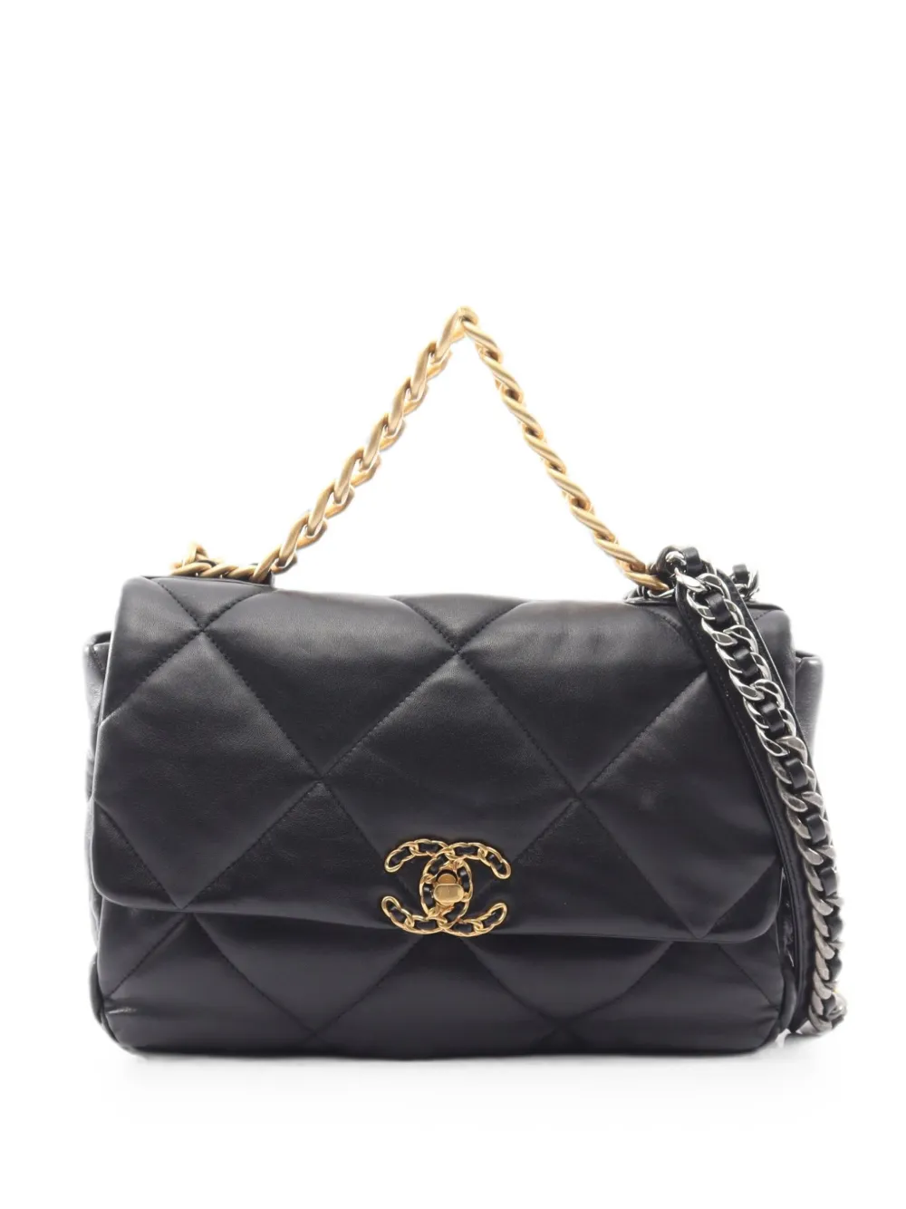 CHANEL Pre-Owned 2021 19 quilted tote bag - Nero
