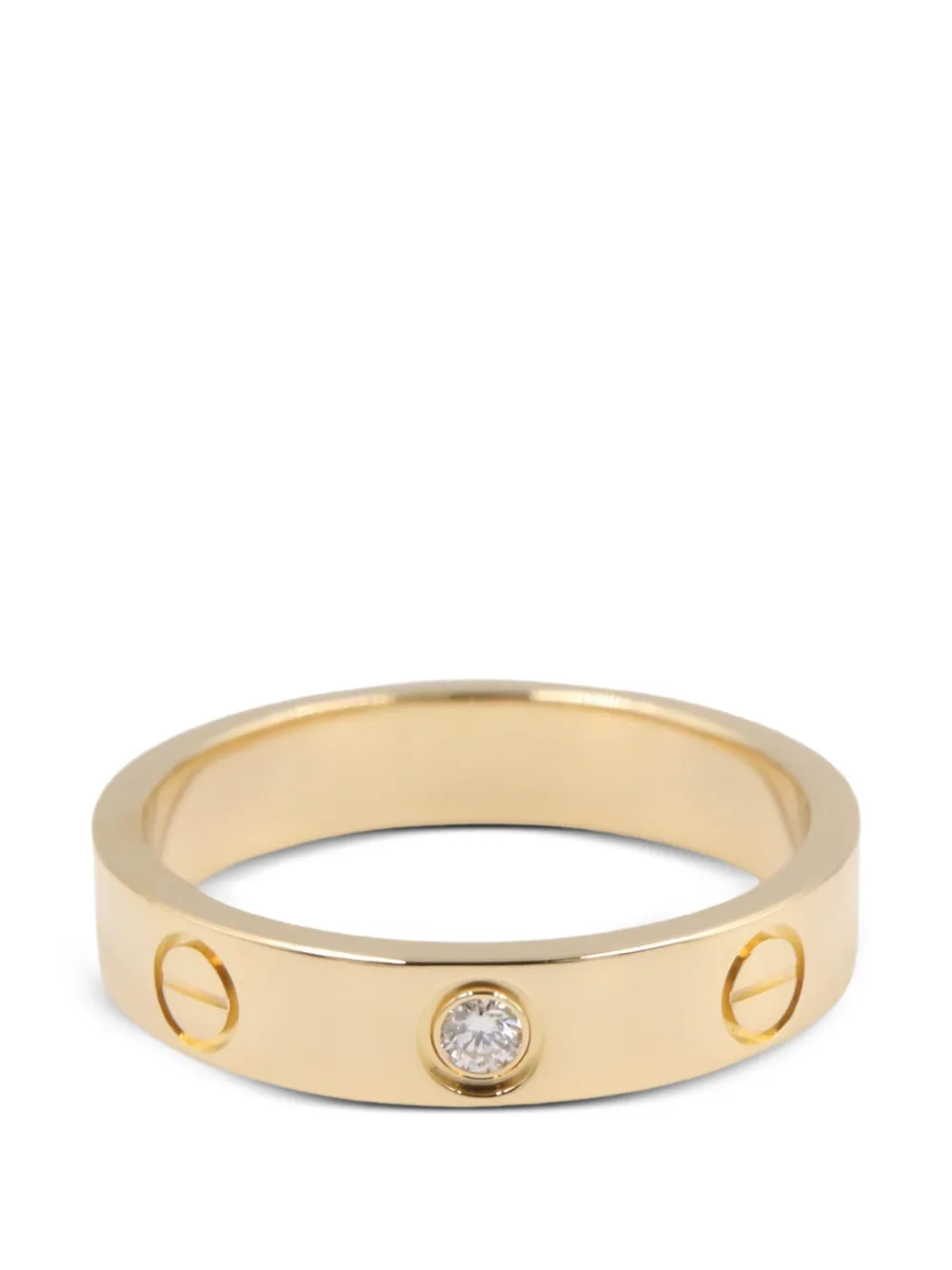 Cartier 2010s mini Love diamond ring - Gold