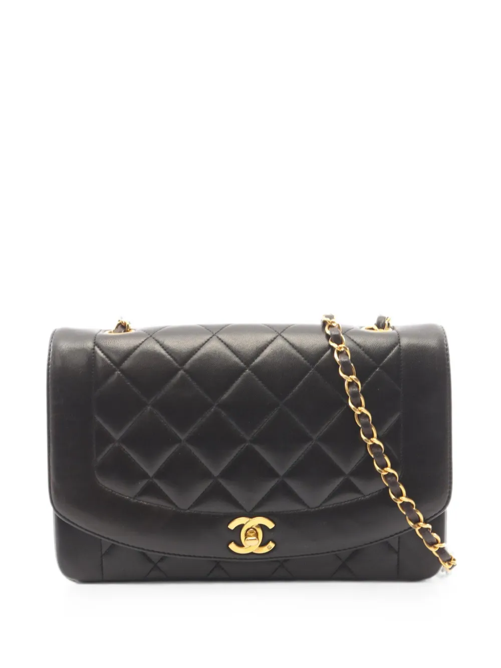 CHANEL Pre-Owned 1994-1996 Matelassé Diana shoulder bag - Nero