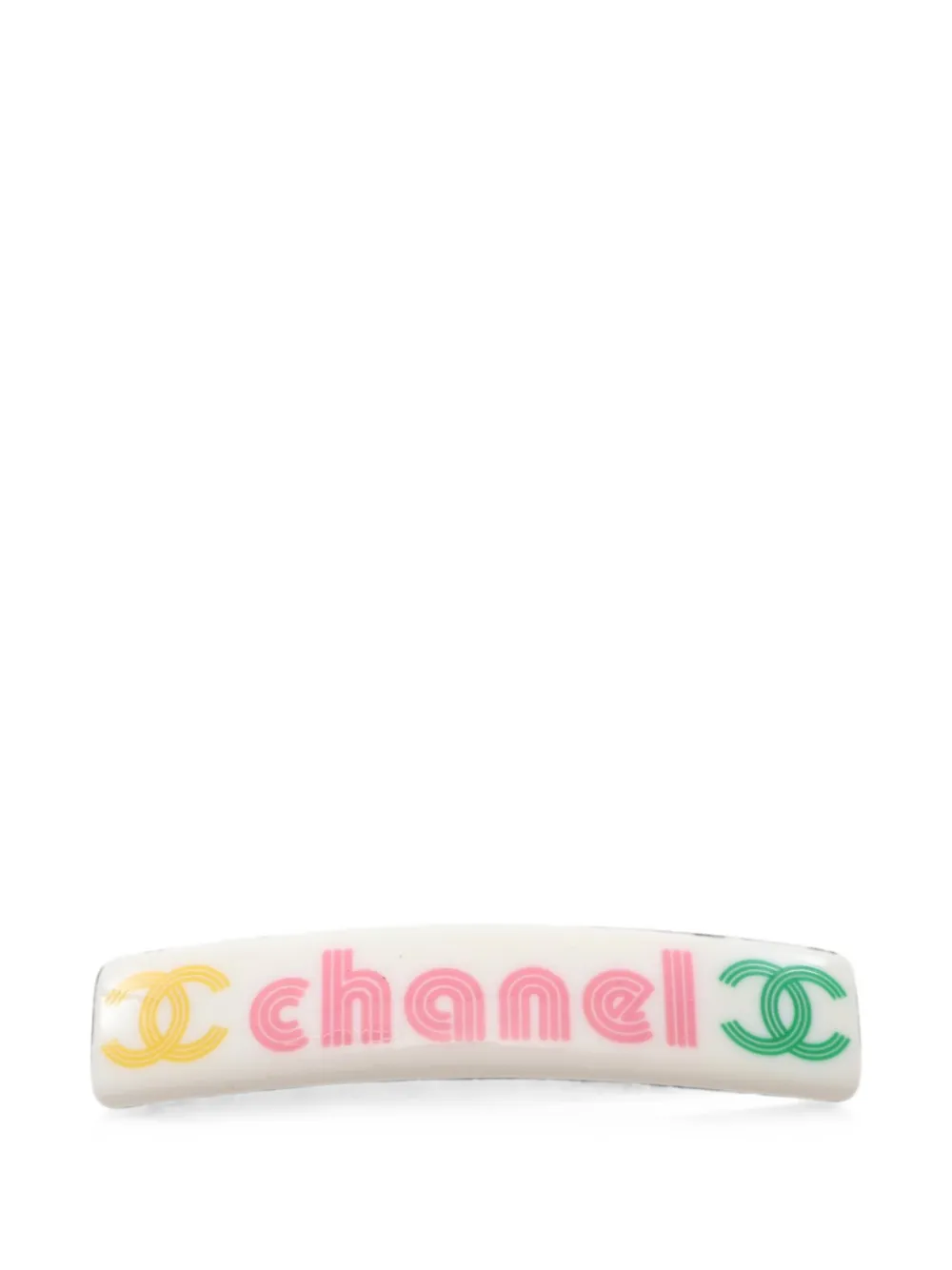 CHANEL Pre-Owned 2004 Coco Mark hair clip - Weiß