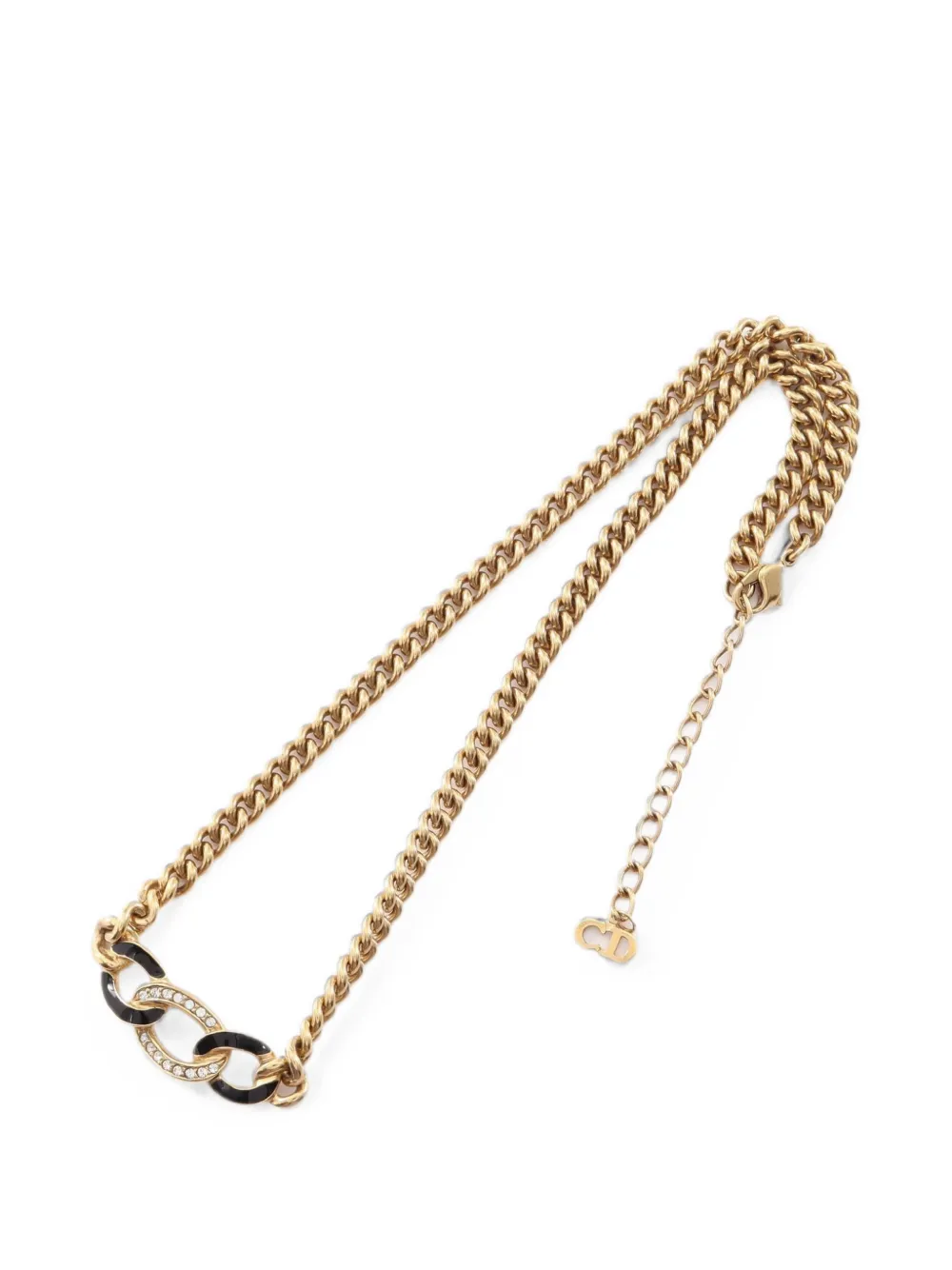 Christian Dior Pre-Owned 2010s curb-chain necklace - Gold