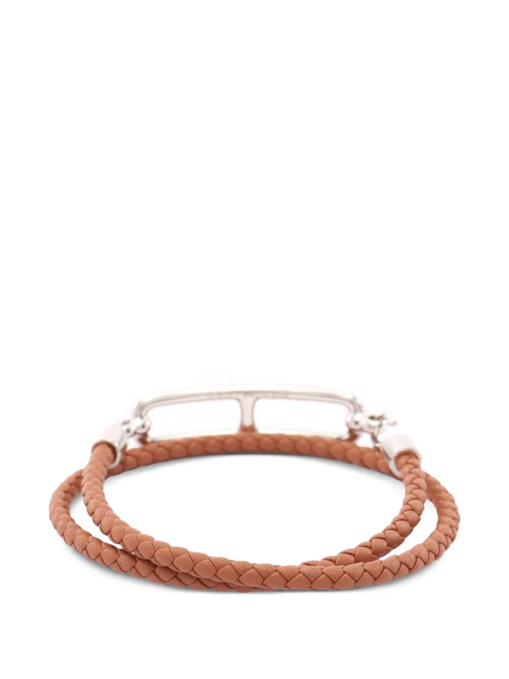 Hermès Pre-owned Ruri Double Tour Bracelet in Silver, view 2