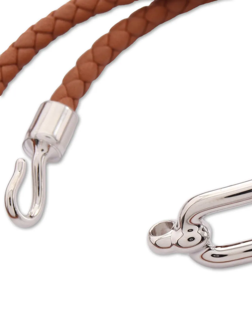 Hermès Pre-owned Ruri Double Tour Bracelet in Silver, view 3