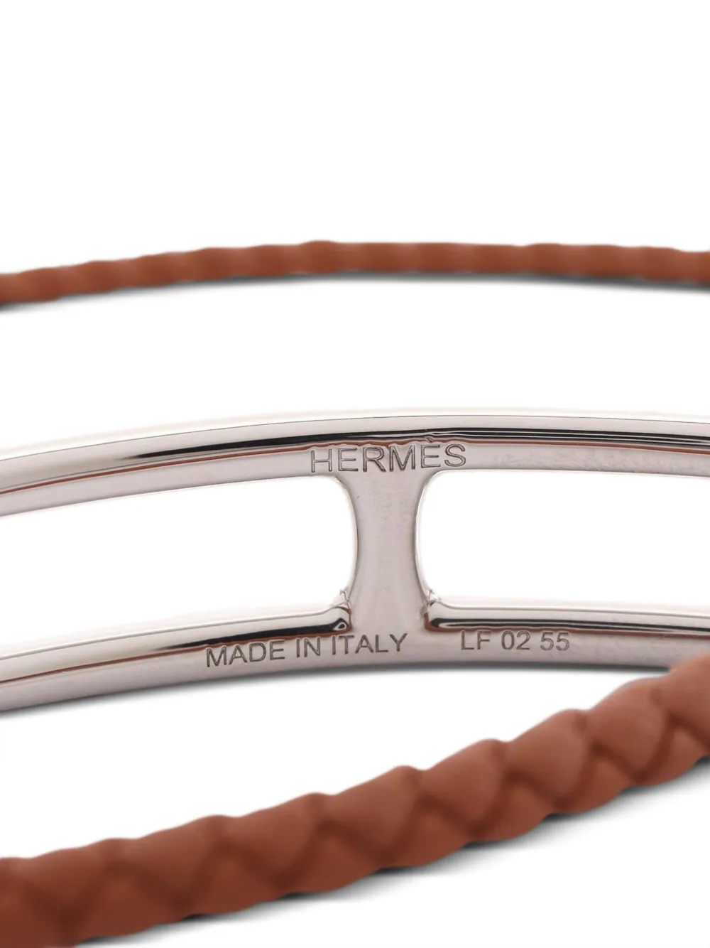 Hermès Pre-owned Ruri Double Tour Bracelet in Silver, view 4