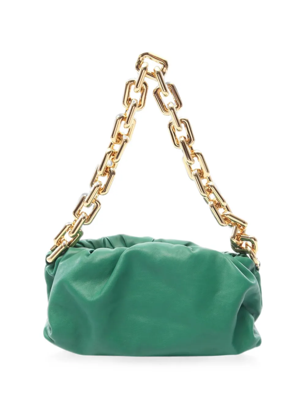 Bottega Veneta Pre-Owned 2010s The Chain Pouch leather shoulder bag - Verde