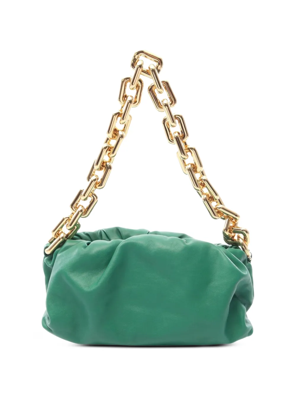 Bottega Veneta Pre-Owned 2010s The Chain Pouch leather shoulder bag - Verde