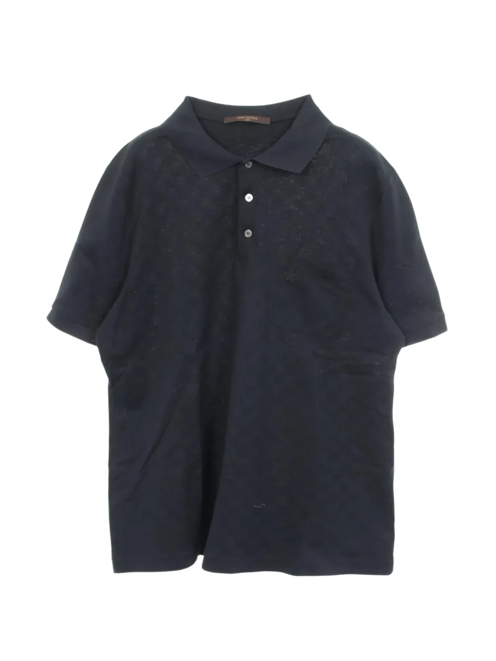 Louis Vuitton Pre-Owned 2010s Damier polo shirt - Blu