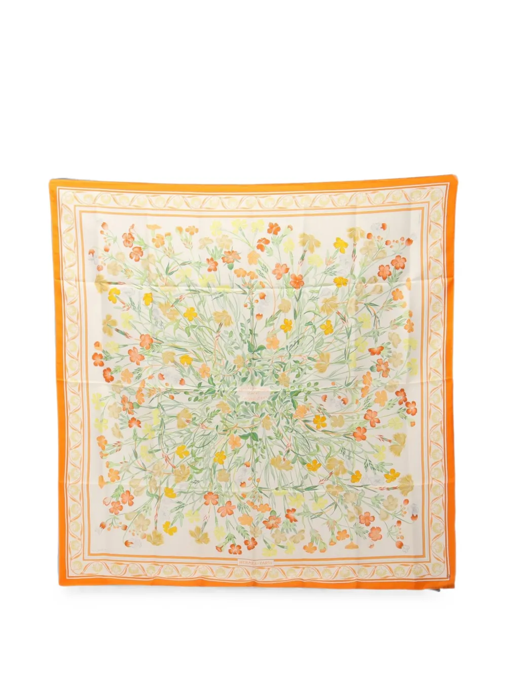 Hermès Pre-Owned 2000s floral-print scarf - Nude