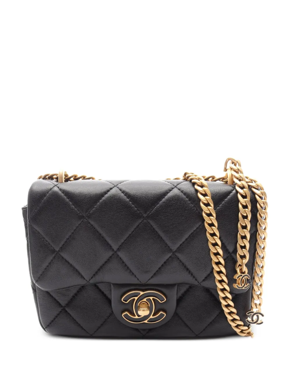 CHANEL Pre-Owned Matelassé chain shoulder bag - Schwarz