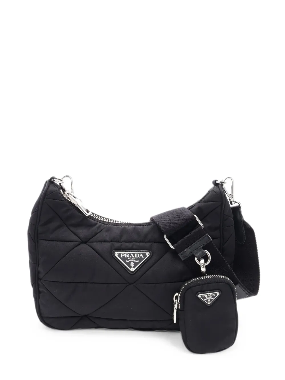 Prada Pre-Owned 2010s Tessuto quilted shoulder bag - Schwarz