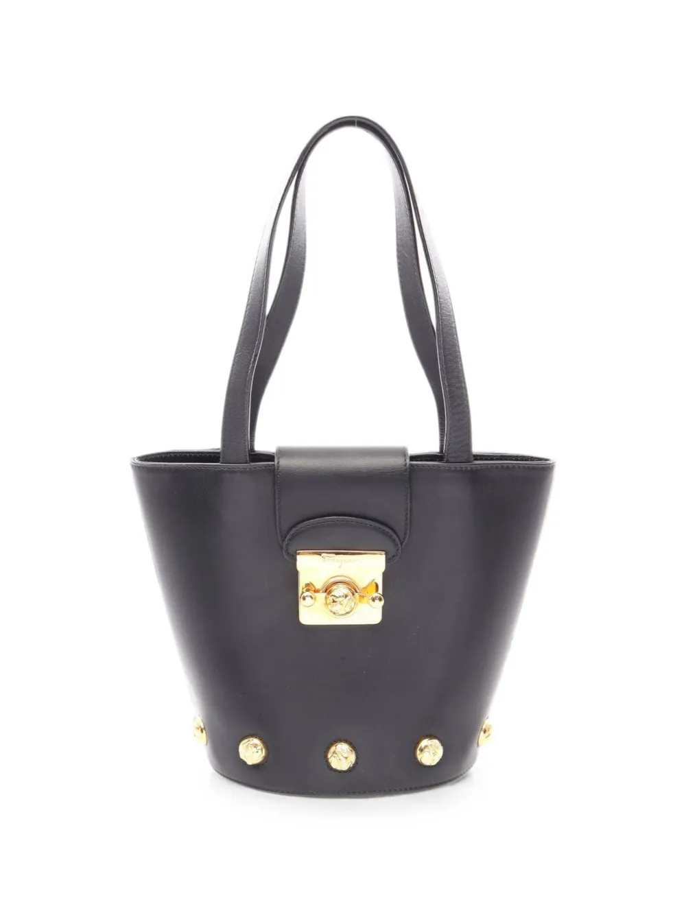 Ferragamo Pre-Owned 2010s Heel leather handbag - Nero