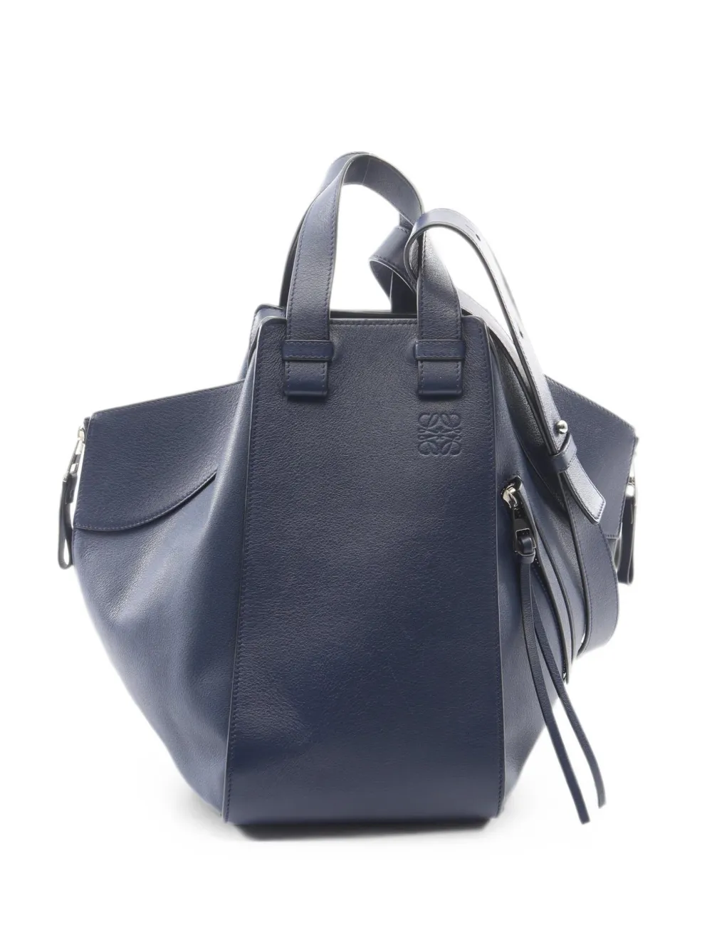 Loewe Pre-Owned 2000s Hammock calf leather bucket bag - Blau