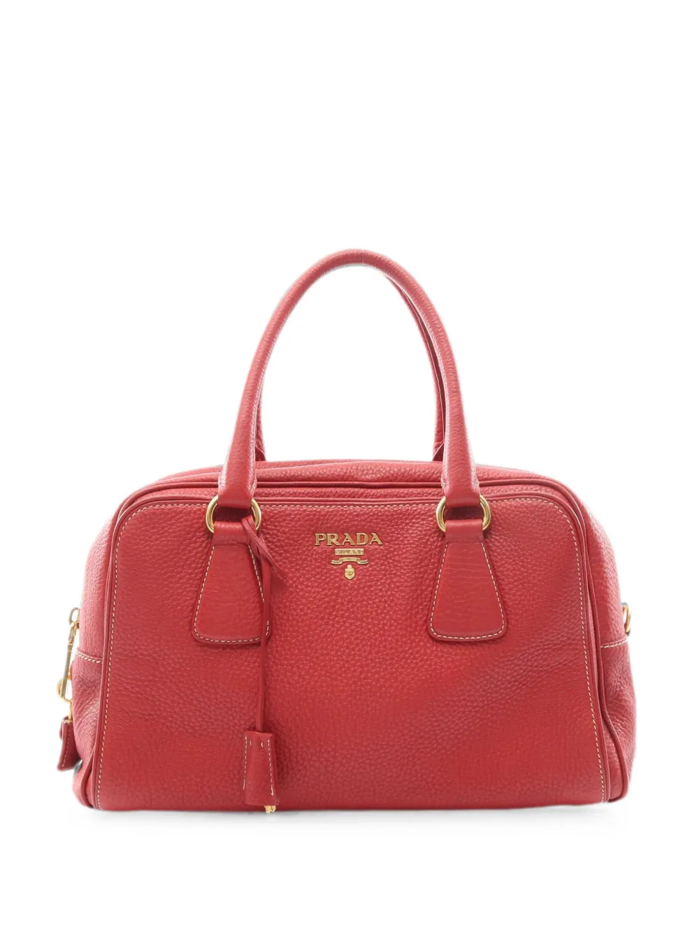 Prada Pre-Owned 2010s mini logo-plaque tote bag - Rot