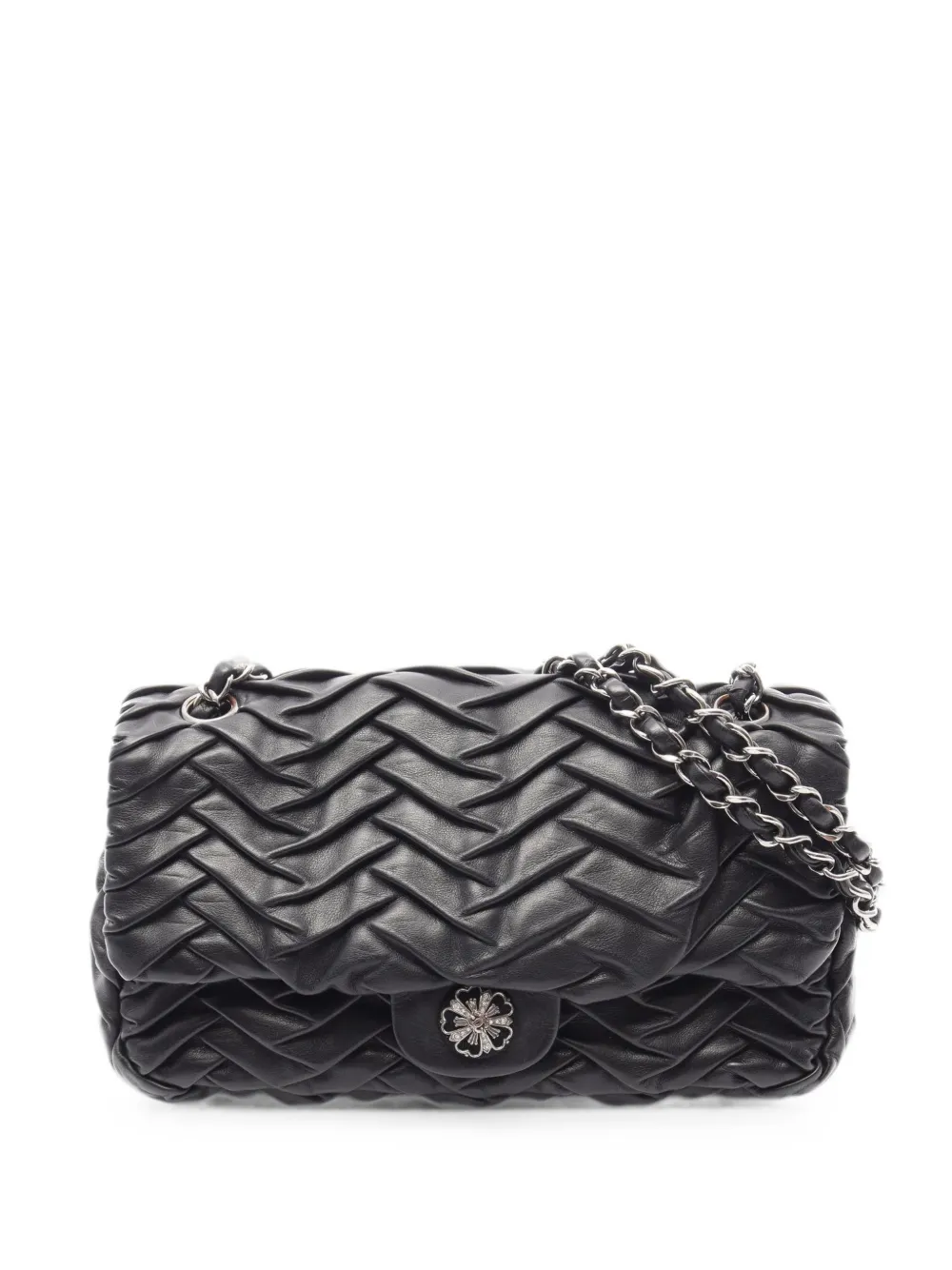 CHANEL Pre-Owned 2006-2008 chevron-quilted shoulder bag - Nero