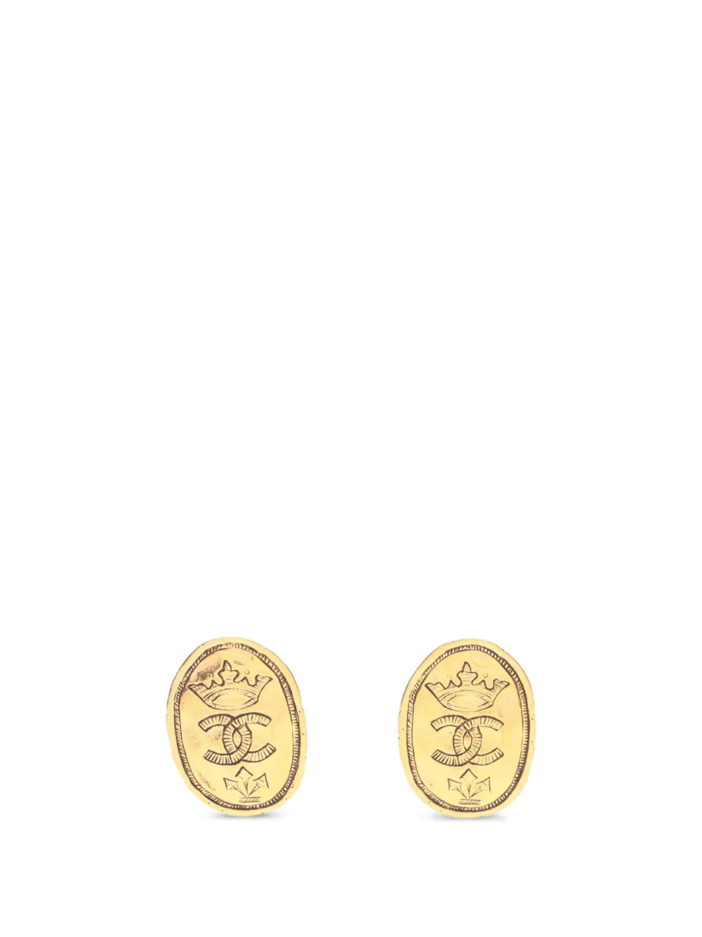 CHANEL Pre-Owned 1986-1988 CC-logo earrings - Oro