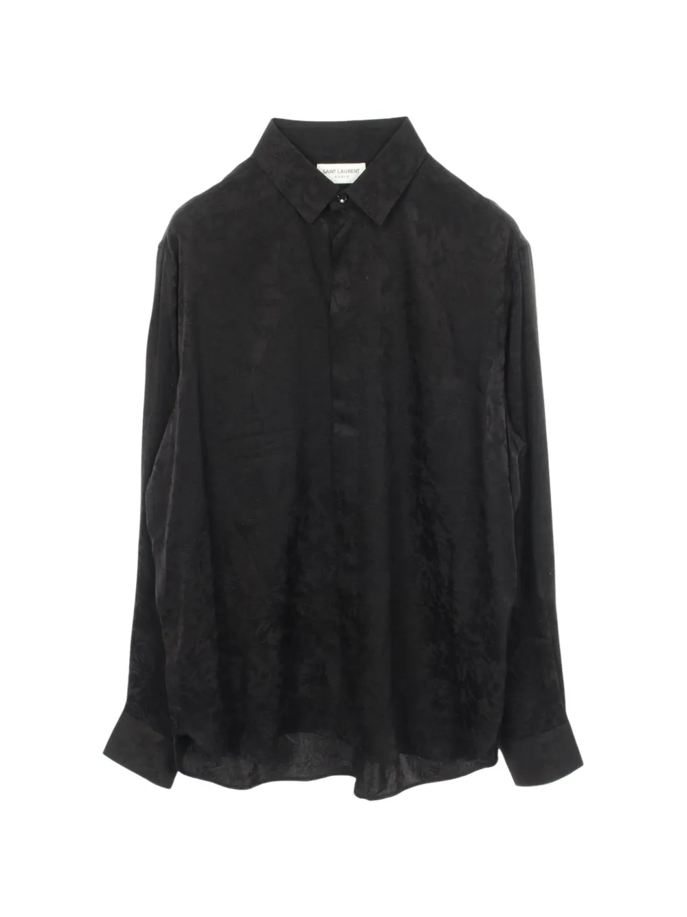 Saint Laurent Pre-Owned 2010s floral-jacquard shirt - Nero