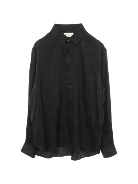 Saint Laurent Pre-Owned 2010s floral-jacquard shirt