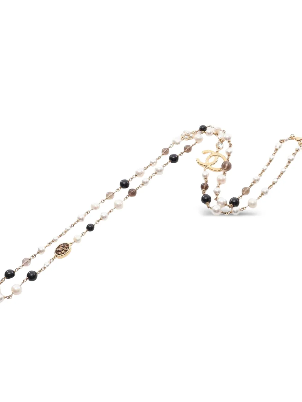 CHANEL Pre-Owned 2024 CC-logo necklace - Oro