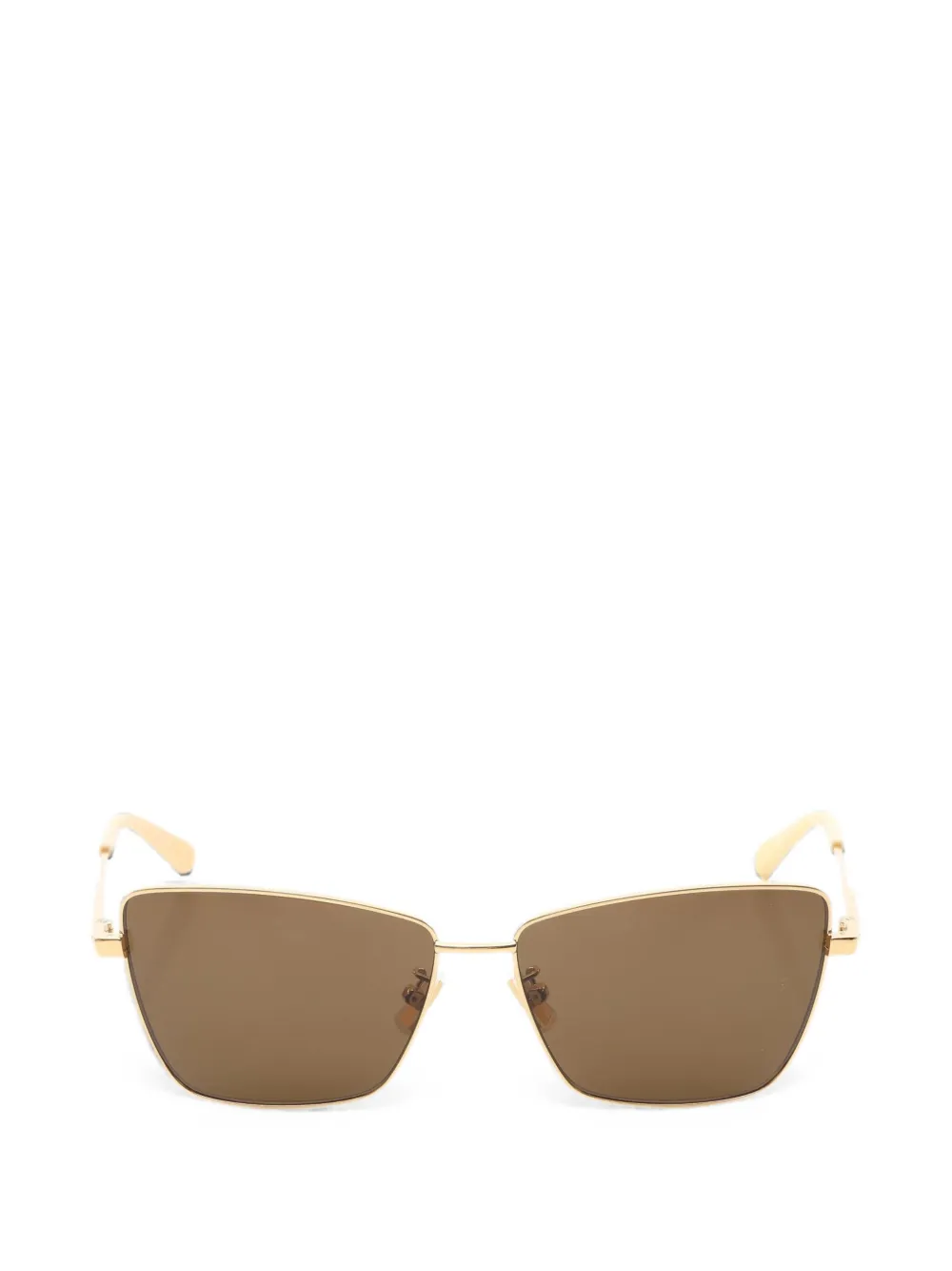 Bottega Veneta Pre-Owned 2010s butterfly-frame sunglasses - Gold