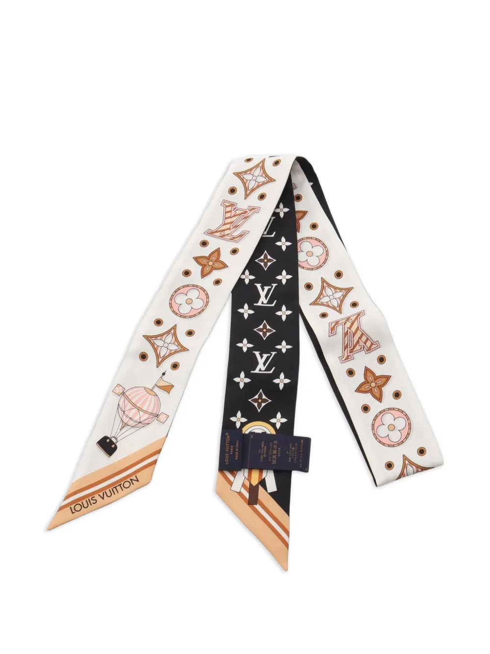 Louis Vuitton Pre-Owned BB From The Cloud scarf - Bianco