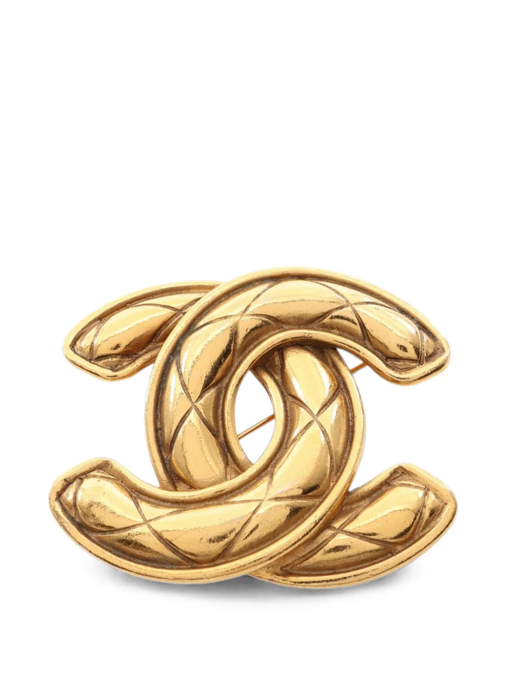 CHANEL Pre-Owned 1986-1988 CC-logo brooch - Oro