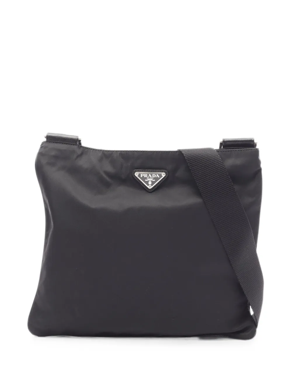 Prada Pre-Owned 2000s logo-plaque shoulder bag - Schwarz