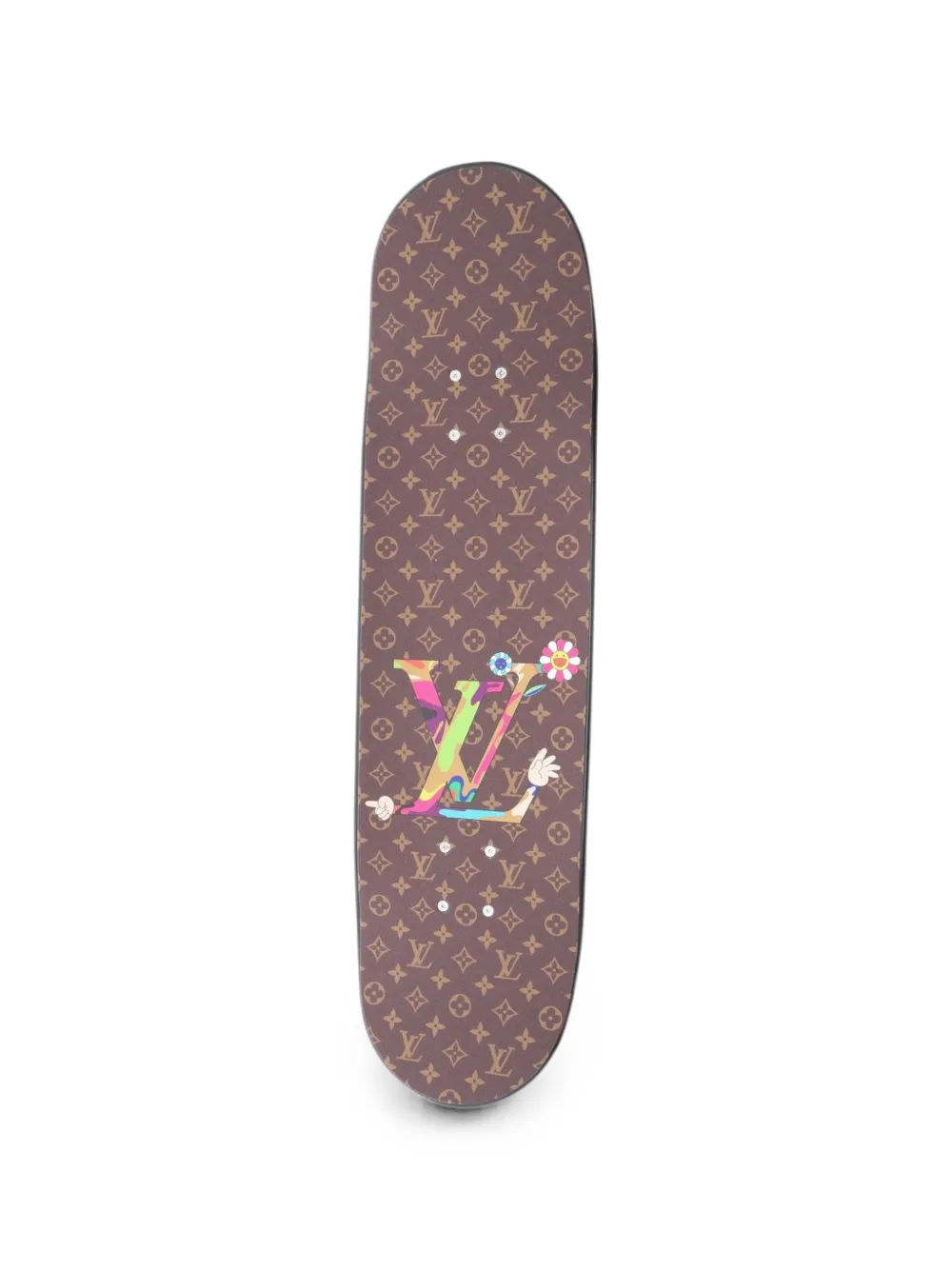 Louis Vuitton Pre-Owned 2024 X Takashi Murakami Superflat skateboard - Braun