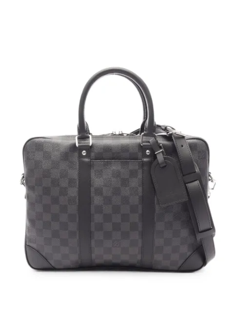 Louis Vuitton Pre-Owned Damier-Graphite-pattern briefcase