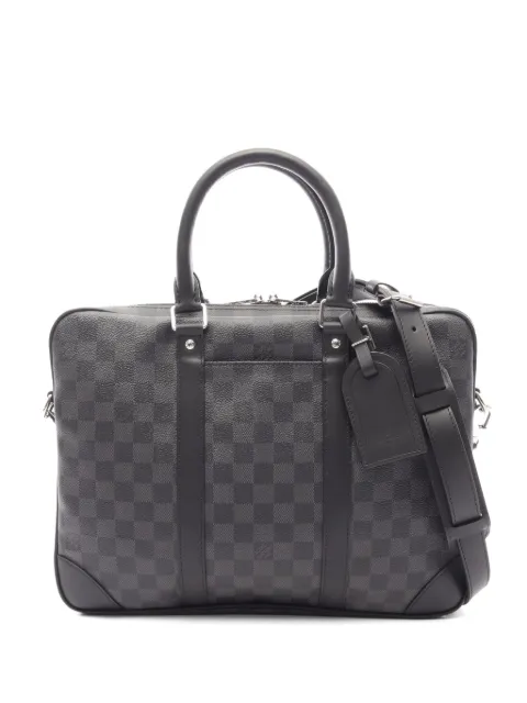 Louis Vuitton Pre-Owned maletín con motivo Damier Graphite