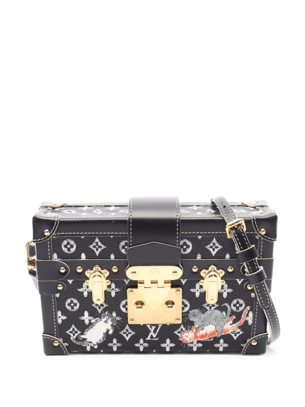 Louis Vuitton Pre-Owned 2018 Petite Malle Catogram shoulder bag - Schwarz