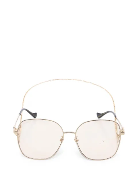 Gucci Pre-Owned 2010s oversized-frame sunglasses