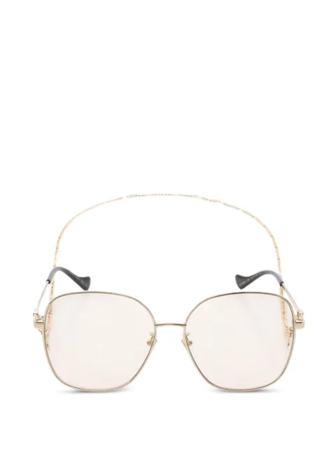 Gucci Pre-Owned 2010s oversized-frame sunglasses