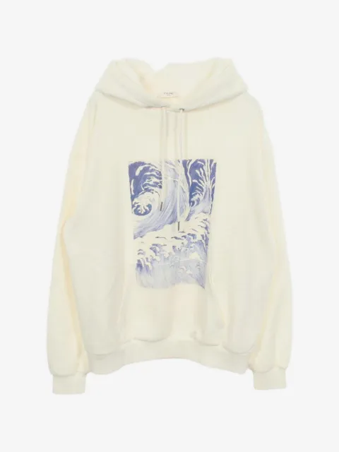 Celine Pre-Owned 2000s wave-print hoodie