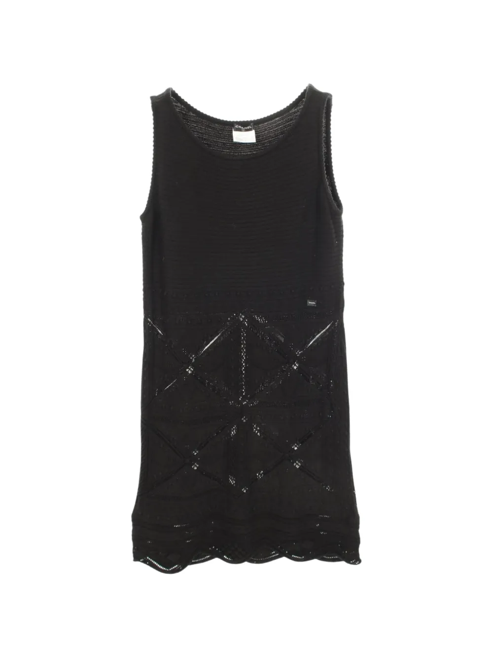 CHANEL Pre-Owned 1986-1988 sleeveless mini dress - Nero