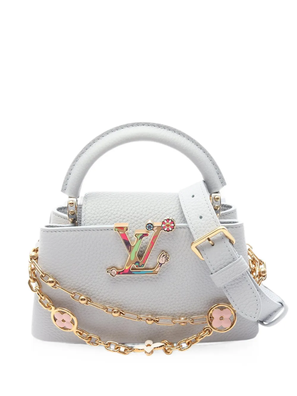 Louis Vuitton Pre-Owned 2010s x Takashi Murakami mini Capucines tote bag - Blu