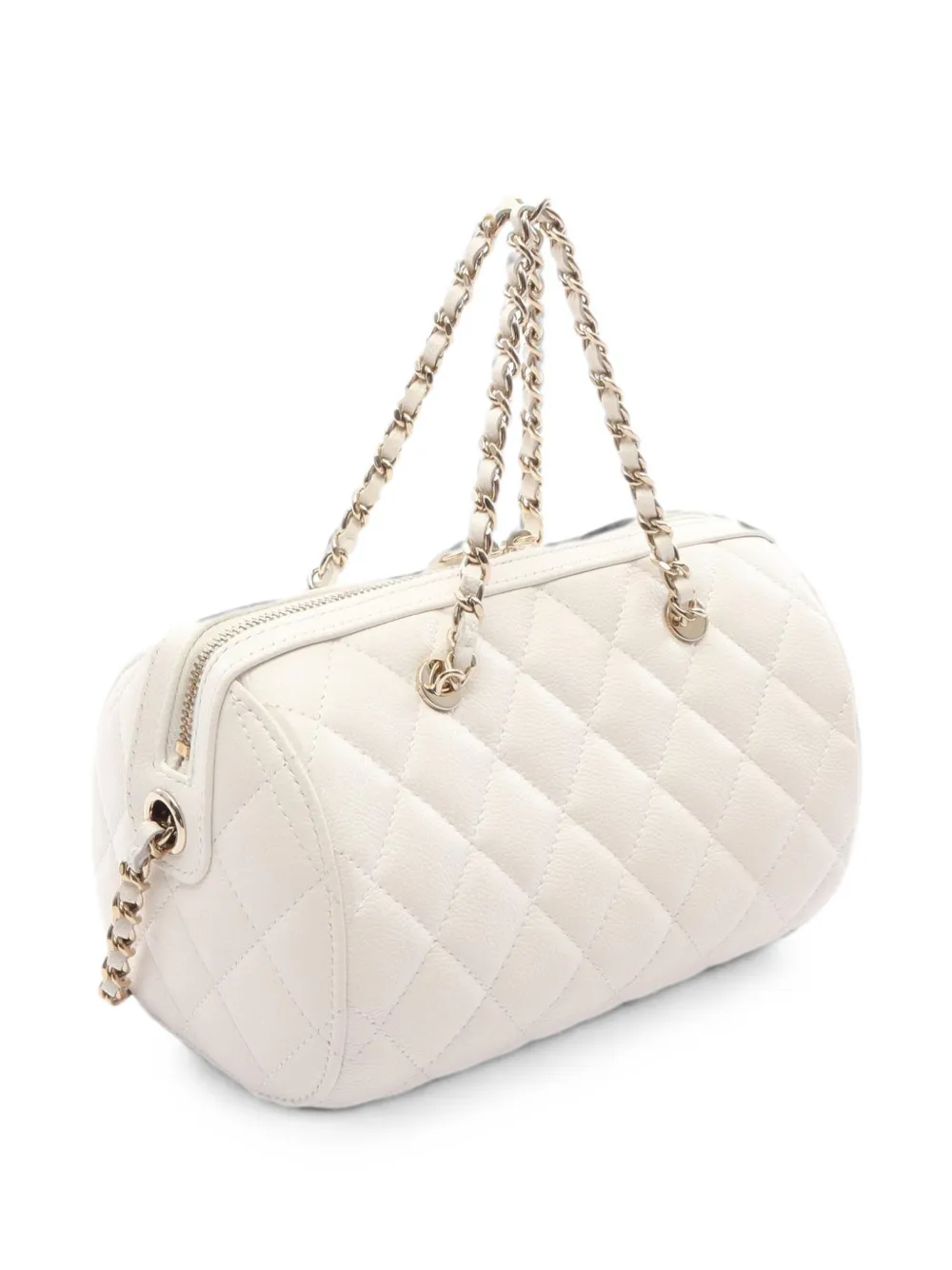 CHANEL Pre-Owned 2021s logo-detail shoulder bag - Bianco