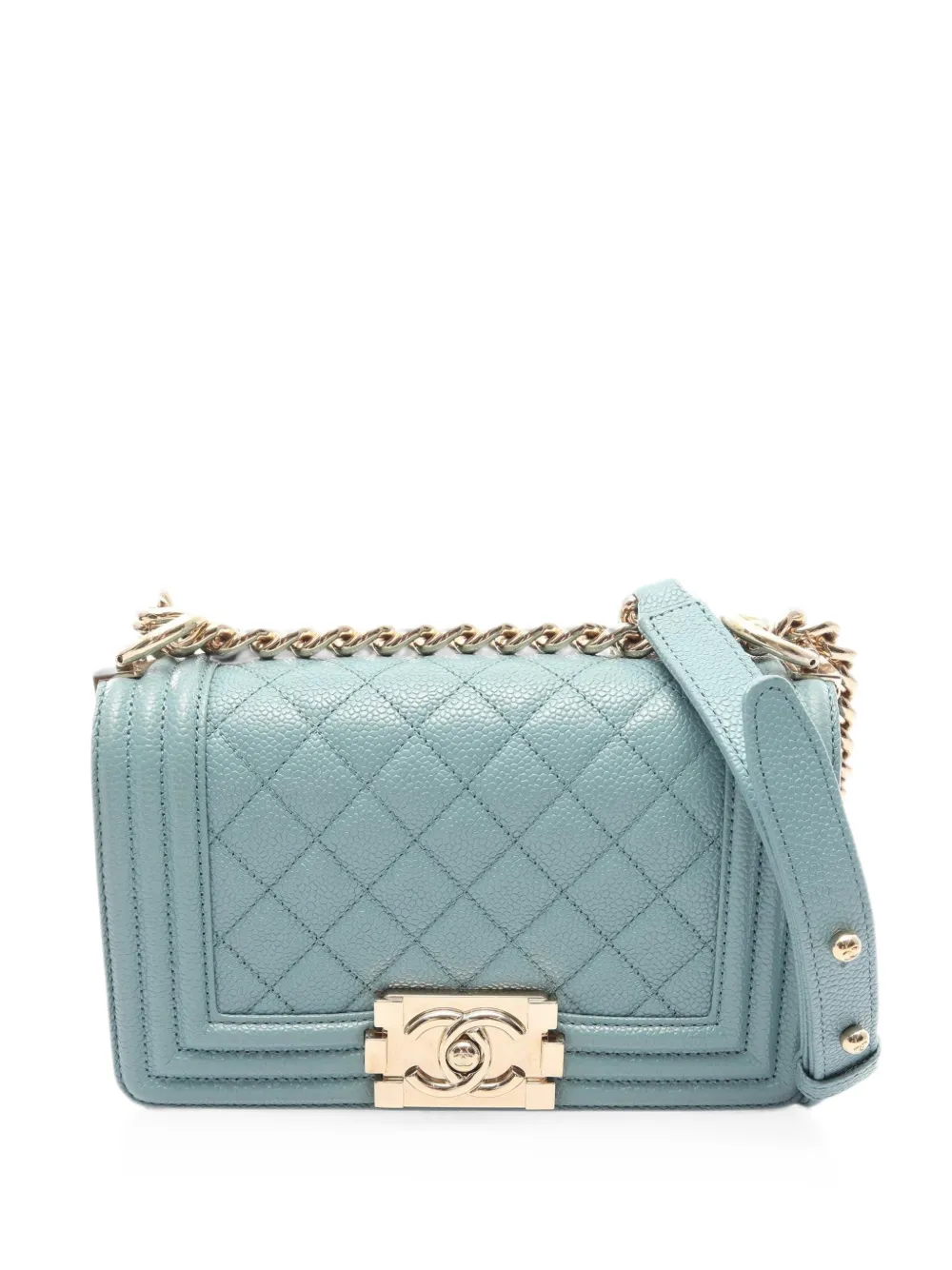 CHANEL Pre-Owned 2019 small Boy shoulder bag - Blu