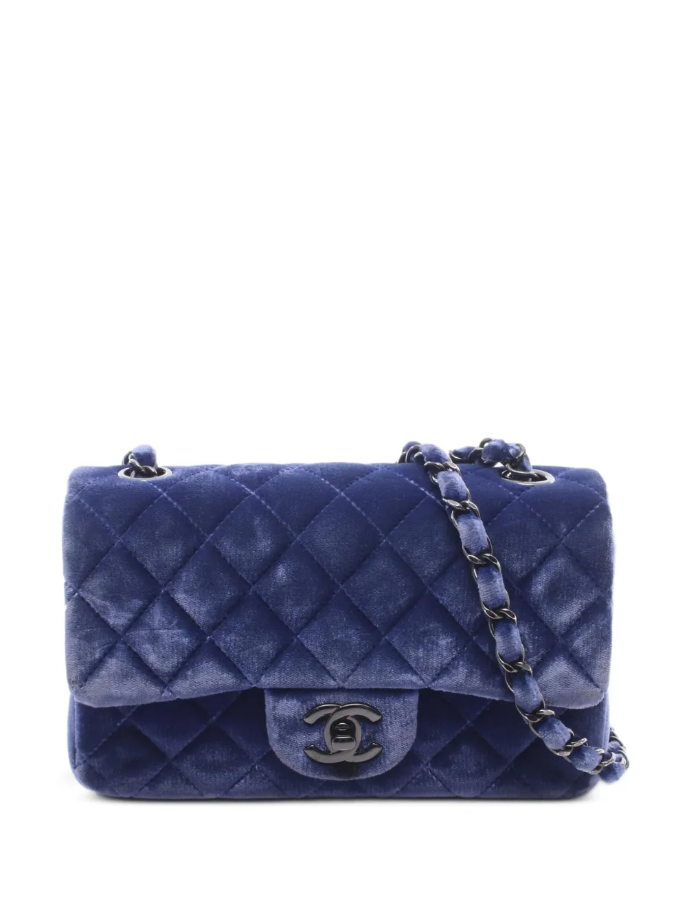 CHANEL Pre-Owned 2014-2015 mini double flap shoulder bag - Blau