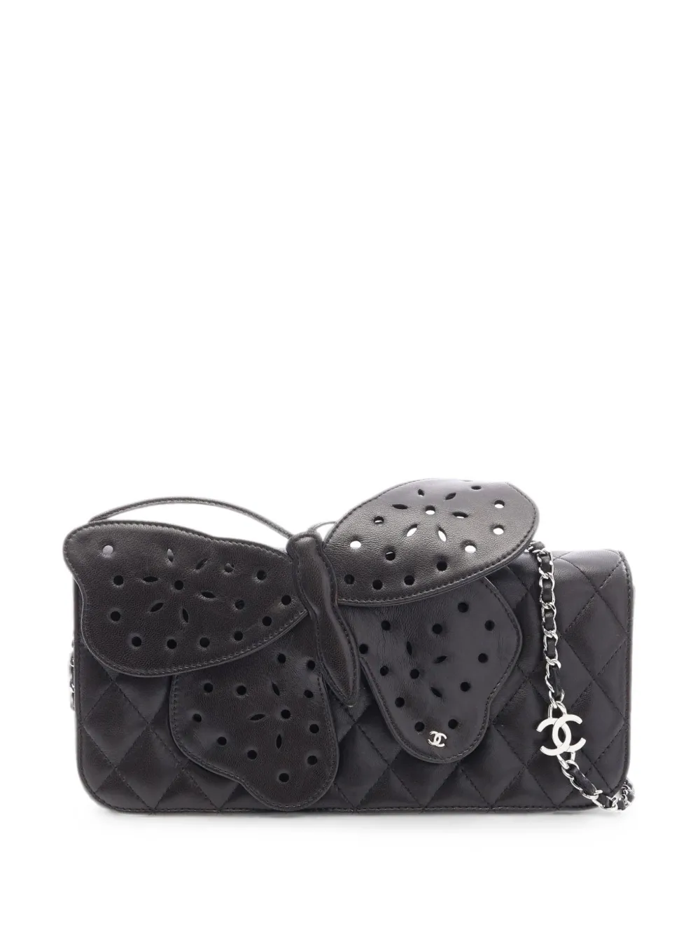 CHANEL Pre-Owned 2010-2011 butterfly-detail shoulder bag - Nero