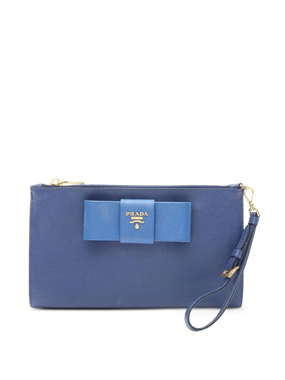 Prada Pre-Owned 2010s leather pouch - Blau