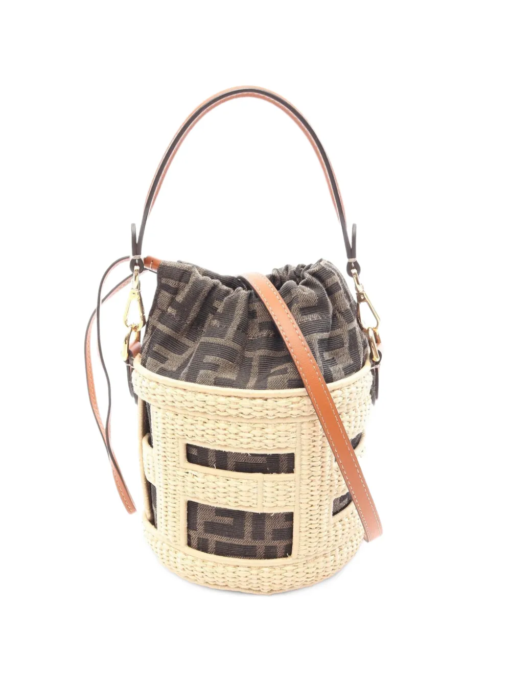 Fendi Pre-Owned 2010s small Step Out bucket bag - Toni neutri