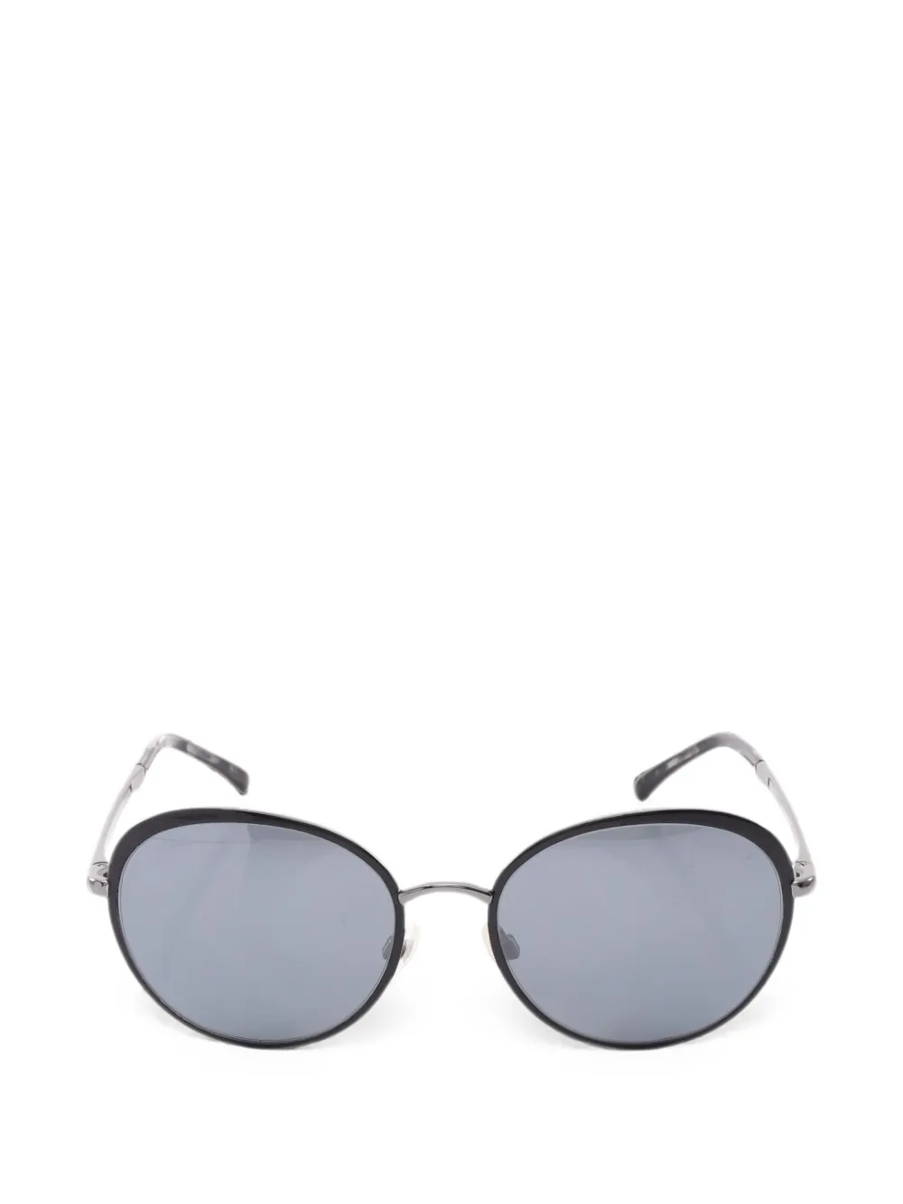 CHANEL Pre-Owned CC mark round sunglasses - Nero