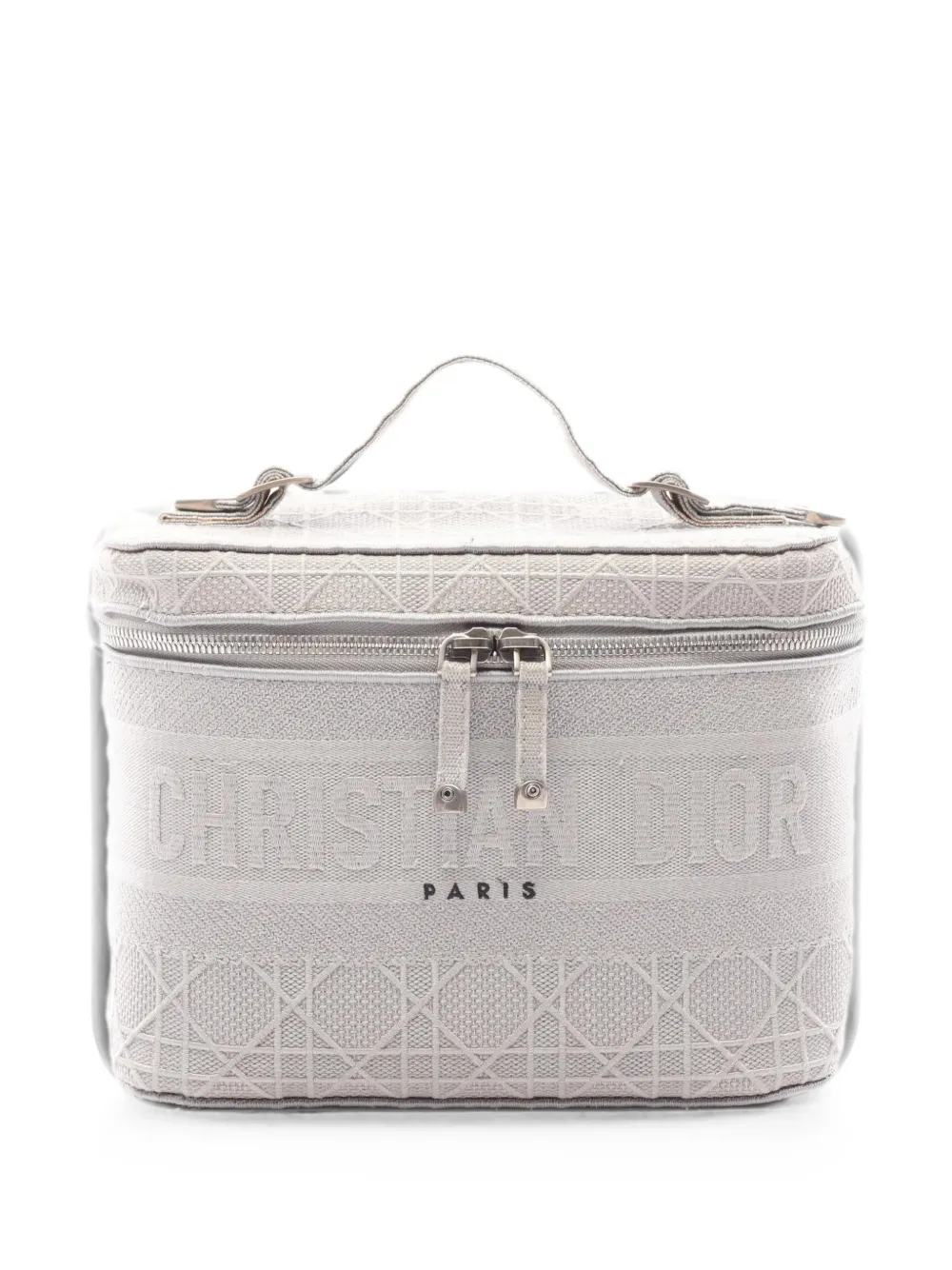 Christian Dior Pre-Owned 2000s Cannage DiorTravel make up bag - Grigio